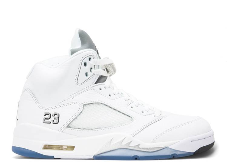 JORDAN RETRO 5 ‘WHITE METALLIC’