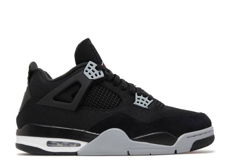 JORDAN RETRO 4 ‘BLACK CANVAS’