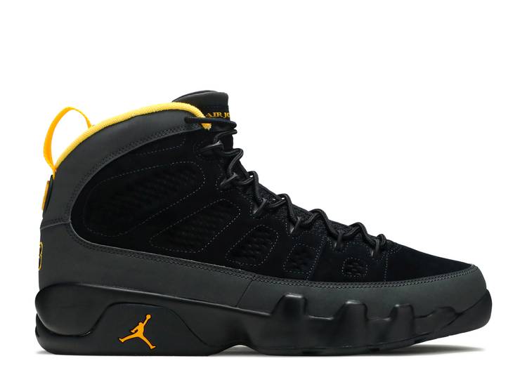 JORDAN RETRO 9 ‘DARK CHARCOAL UNIVERSITY GOLD’